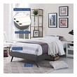 queen bed with headboard Modway Furniture Beds Gray