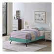 brown bed Modway Furniture Beds Teal