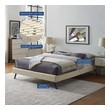 king platform bed with storage and headboard Modway Furniture Beds Beige