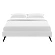 queen upholstered headboard and frame Modway Furniture Beds White