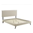 king bed frame without headboard Modway Furniture Beds Beige
