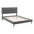 latest velvet bed design Modway Furniture Beds Gray