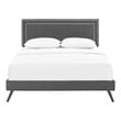 latest velvet bed design Modway Furniture Beds Gray