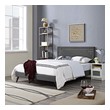black king bed frame with storage Modway Furniture Beds Gray