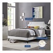 full double platform bed with headboard Modway Furniture Beds White