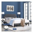 king bed frame without headboard Modway Furniture Beds Gray