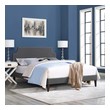 tufted headboard and frame Modway Furniture Beds Gray