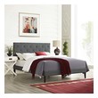 king bedroom frame Modway Furniture Beds Gray
