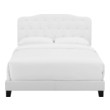 k8ng size bed frame Modway Furniture Beds White