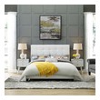 queen bed and king bed size Modway Furniture Beds White
