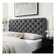 queen size bed frame with upholstered headboard Modway Furniture Headboards Charcoal