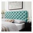 metal bed frame with upholstered headboard Modway Furniture Headboards Mint