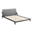 twin platform bed with storage and headboard Modway Furniture Beds Cappuccino Light Gray