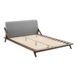 unique twin bed frames Modway Furniture Beds Walnut Light Gray