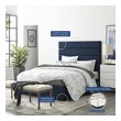 gray velvet bed frame Modway Furniture Beds Blue