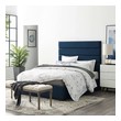 gray velvet bed frame Modway Furniture Beds Blue