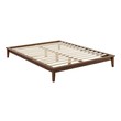 twin bed frame for box spring and mattress Modway Furniture Beds Walnut