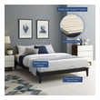 twin bed frame for box spring and mattress Modway Furniture Beds Walnut