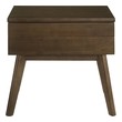light brown bedside table Modway Furniture Case Goods Walnut