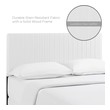metal frame full size bed frame with headboard Modway Furniture Headboards White
