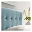 linen headboard queen Modway Furniture Headboards Light Blue