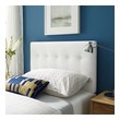 twin bed with footboard Modway Furniture Headboards White