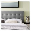 white bed frame with headboard Modway Furniture Headboards Gray