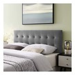 white bed frame with headboard Modway Furniture Headboards Gray