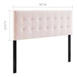 king size bed frame with headboard and footboard Modway Furniture Headboards Pink
