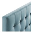 pillow headboard queen Modway Furniture Headboards Light Blue