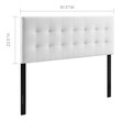 white upholstered bed king Modway Furniture Headboards White