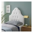 bed frame with leather headboard Modway Furniture Headboards White