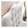 leather headboard king Modway Furniture Headboards White