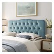double bed headboard size Modway Furniture Headboards Light Blue