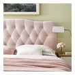full size bed frame with storage with drawer Modway Furniture Headboards Pink