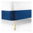bed frame queen grey Modway Furniture Beds Navy