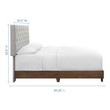 ikea full size platform bed Modway Furniture Beds Walnut Beige