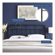 metal bed frame without headboard Modway Furniture Headboards Black