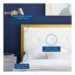queen bed headboard with shelves Modway Furniture Headboards Gold White