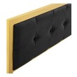 bed frame without headboard Modway Furniture Headboards Gold Black