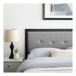 quilted headboard full Modway Furniture Headboards Black Light Gray