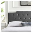 beige bed frame with headboard Modway Furniture Headboards Charcoal