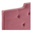 white upholstered bed full size Modway Furniture Headboards Dusty Rose