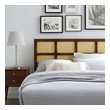 bed with headboard cushion Modway Furniture Headboards Walnut