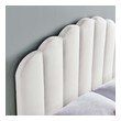 fabric upholstered headboard Modway Furniture Headboards White