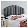 tufted white headboard Modway Furniture Headboards Charcoal