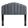 cal king upholstered headboard Modway Furniture Headboards Charcoal