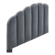 cal king upholstered headboard Modway Furniture Headboards Charcoal