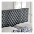 full double bed frame with headboard Modway Furniture Headboards Charcoal