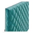 headboard on long side of bed Modway Furniture Headboards Teal